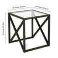 thumbnail image 5 of Evelyn&Zoe Calix 20" Wide Square Side Table, Blackened Bronze, 5 of 8