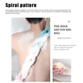 thumbnail image 3 of MesaSe Twist Back Strip Bath Towel Spiral Pattern Rub Back Long Bath Towel with Hanging Rope High Foaming for Bathing, 3 of 9
