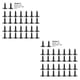 thumbnail image 4 of Speravity 30 piezas de tornillos autorroscantes, sujetador de coche, perno de motor, placa de matrícula, tornillo de guardabarros, reemplazo negro para Q5 cinco 2piezas Speravity  CBP145362, 4 of 6