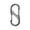 Silver 2"x0.86", variant on 1 Pc Stainless Steel Dual Carabiner Opening S Type Carabiner Multi Purpose Dual Carabiner Clip Double Sided Carabiner Clip Multi Function Metal Hook for Camping Hiking Daily Use, 2"x0.86"