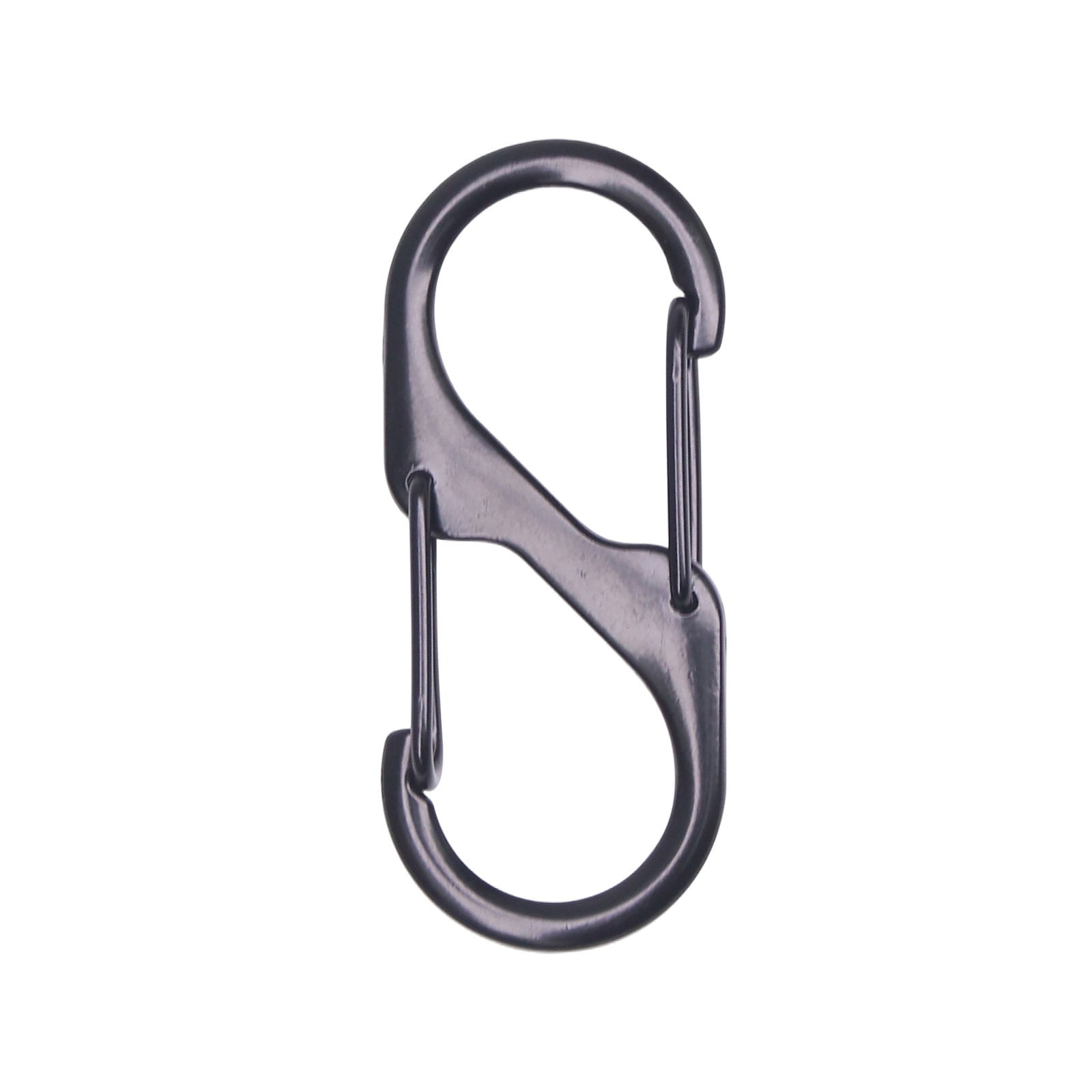 S Type Carabiner, Double End Quick Clip with Spring Gate, 3.3/4/5.1cm Metal Hooks for Keys, Multi Function Carabiner for Outdoor Camping, Hiking, Backpack, Pet Leash & Daily Use