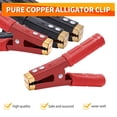 thumbnail image 4 of Anxingo 1000A Battery Jumper Cable Clamps, Heavy Duty Alligator Clips with Pure Copper Jaws-4Pcs, 4 of 7