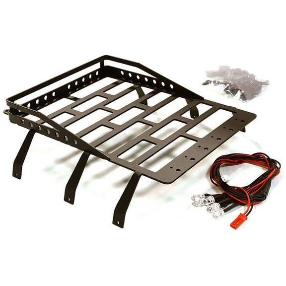 Integy RC Toy Model Hop-ups C27240 Realistic Luggage Tray 187x172x58mm w/ LED for D130 Pickup C26975 Body