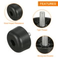 thumbnail image 4 of Uxcell 4 paquetes de patas de muebles de 1.18 x 2.17 pulgadas M10, patas de sofá de plástico, patas de reemplazo en forma de cono, 4 of 6