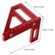 thumbnail image 4 of Regla triangular de carpintero, regla para carpintería, escuadra, transportador de 45/90 grados, 4 of 7