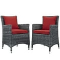 thumbnail image 1 of Modway Summon Ensemble de Salle à Manger d'Extérieur Sunbrella® 2 Pcs en Canvas Red, 1 of 6