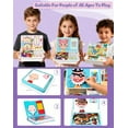 thumbnail image 5 of Magnetic Puzzle Face Dress Up,Contains 6 Pattern Cards, 8 Water-Based Pens And A Drawing Board, Allowing You To Create As Much As You Like Reusable Double-Sided Educational Toy, 5 of 7