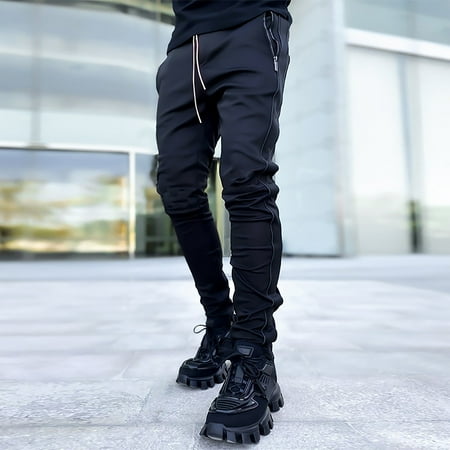 

Warehouse Sale Clearance Juebong Men s Multi-pocket Reflective Straight-leg Sports Casual Overalls