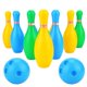 thumbnail image 2 of GOOHOCHY Juego de 12 bolas de bolos para niños, divertidas bolas, juguetes interactivos para niños y padres, juguetes deportivos para niños (18 cm, 10 bolas y 2 bolas), 2 of 7