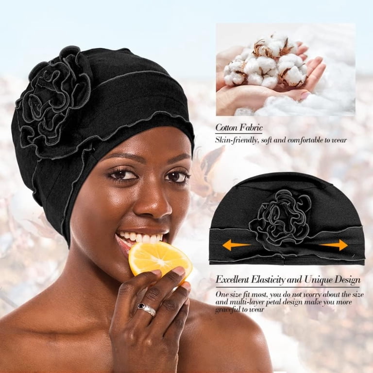 Airvexalon Cotton Chemo Turban 4pk, Hair Loss Headwear  display picture 3