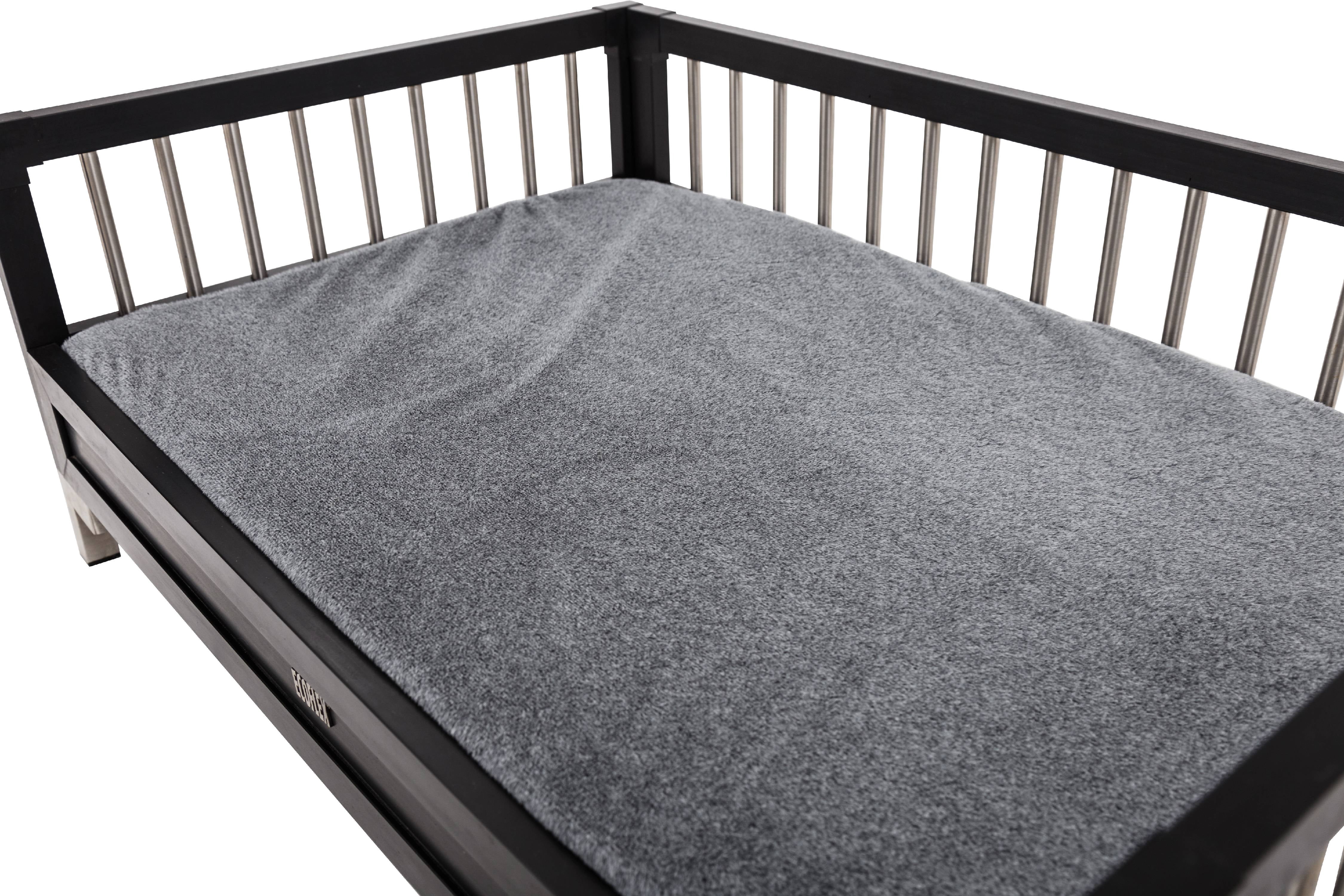 ECOFLEX Raised Dog Bed with Memory Foam Cushion, Espresso, Extra Large
