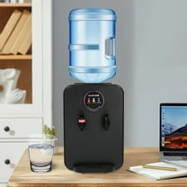 10.04*9.84*14.56in Black 0.13gal Premium Countertop Water Dispenser, Hot/Cold Water Dispenser, Top Loading Water Dispenser