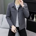 thumbnail image 4 of Chaquetas azules para hombre, trajes y blazers cortos negros para hombre, ropa masculina recortada, verano, vintage, diseñador de lujo, moda clásica 2024, 4 of 4