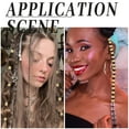 thumbnail image 5 of 1 Box 50Pcs Gold Hair Accessories - Dreadlock Beads Braid Rings Clips Cuffs Rhinestone Spiral Coils for Women, 5 of 6