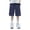 Blue, variant on Wdgfv Boys Cargo Shorts Knee Length Wide Leg Bermuda Shorts Loose Casual Solid Elastic Waist Long Short Pants with Pockets 7-8 Years