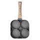 thumbnail image 2 of Sartén de cuatro agujeros para freír huevos, artefacto para freír huevos de desayuno, sartén pequeña porosa para el hogar, sartén antiadherente para freír huevos de piedra Maifan, 2 of 5