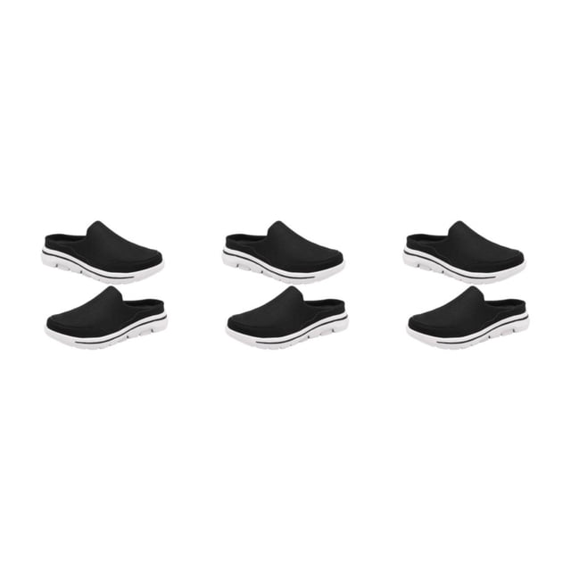 Minnieouse 1 par de toboganes de cubierta de malla portátiles para mujer, zapatillas de tacón plano para fiesta para niñas, sandalias con suela Type1 NO1