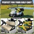 thumbnail image 5 of FUIALDOLG Universal Golf Cart Seat Covers Ezgo Jamaican Flag Print Dress UP Older Breathable Golf Cart Front Seat Cover Fit Like a Glove, Easy to Install, Washable, 5 of 8