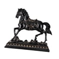 thumbnail image 3 of Estatua de caballo, adorno de escritorio, colección de arte, artesanía, decoración del hogar para gabinete negro, 3 of 9