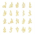 thumbnail image 5 of 10K Solid Real Yellow Gold Personalized Cursive A Initial Pendant Necklace, Available in Different Letters Charm with Diamond Cut Gifts for Her with 18" Gold Chain, 5 of 7