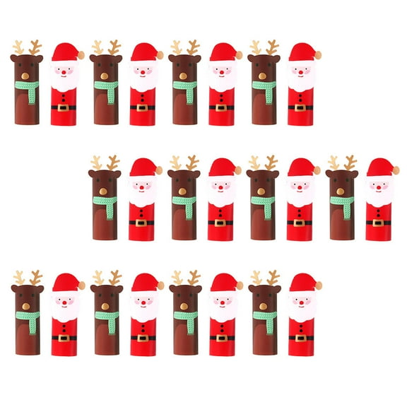 Pretyzoom 24Pcs Festival Gift Wrapping Box for Biscuits and Candy in Assorted Colors