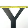 thumbnail image 3 of Bookishbunny 12 inch Black Handmade Monogram Letter Wrought Iron Plaque Pointed Stud Mount, 3 of 8
