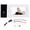 Black, variant on YAHHU 7 Inch Screen Smart Video Intercom System, 120 Wide Angle Wired Door Phone Doorbell Kits, Night Vision, Silver UK Plug (10.24 inches / 26.00 cm Length)