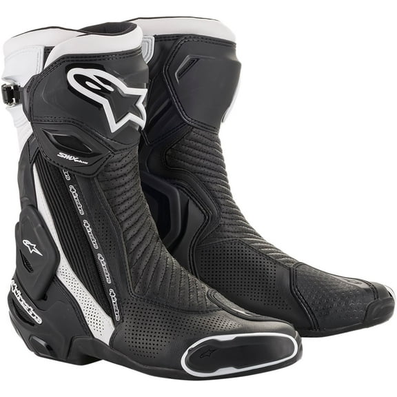 Alpinestars SMX Plus Vented Mens Motorcycle Boots Black/White 47 EUR