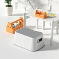 thumbnail image 3 of Mainstays Kids Grey/White Step Stool, 77 lbs Weight Capacity, 3 of 5