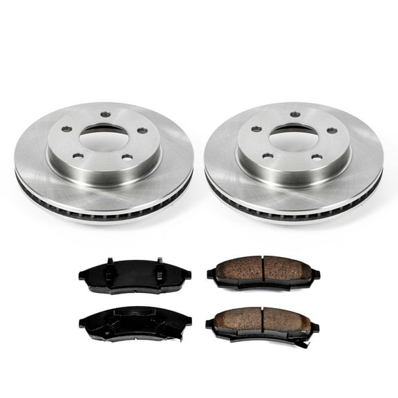 Ultimate Brakes Front Semi-Metallic Brake Pad and Rotor Kit with Hardware WM80379