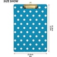 thumbnail image 3 of Coolnut Polka Dots Clipboard, Acrylic Standard A4 Letter Size Clip Board with Low Profile Clip for Office, Classroom, Doctor, Nurse and Teacher, 12.5"x9", 3 of 7