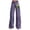 Purple, variant on ManxiVoo Plus Size Printed Pants for Women Loose Fit Flare Leg Carnival Jeans Style Casual Wide Leg Trousers L Size Black