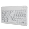thumbnail image 3 of Teclado inalámbrico Bluetooth de 10 pulgadas con retroiluminación RGB y teclas cuadradas para teléfono y tableta, blanco y ruso., 3 of 14