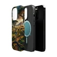 thumbnail image 2 of DistinctInk Tough Case for Apple iPhone 14 Pro MAX (6.7" Screen), Compatible with MagSafe Charging - "The Majestic Leopard: A Vibrant Safari Serenade", 2 of 6