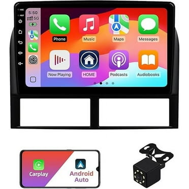 2 32G 9 Inch Android 12 Double Din Car Stereo for Jeep Grand Cherokee 1999-2004 Touchscreen Radio Built-in Wireless Carplay/Android Auto/GPS/Bluetooth/FM/AUX-in/Steering Wheel Controls/Backup Camera