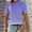 Solid, variant on YHAJDS Womens Short Sleeve T-Shirts Round Neck Casual Top Solid Color Summer Blouse