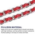 thumbnail image 3 of Purse Chain Strap, 47 Inch Iron Chain Strap Adjustable Chains Replacement for Wallets Clutch Bags Red/Silver Tone, 3 of 5