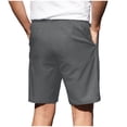 thumbnail image 5 of Timoontee Men's Cargo Shorts Summer Casual Straight Shorts Outdoor Hiking Sports Shorts Lightweight Solid Button Up Shorts Business Shorts Dark Gray XXL, 5 of 8