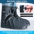 thumbnail image 4 of HOMEYA Anti-Slip Rubber Shoe Covers Reusable Rain Snow Boot Waterproof Shoes Protector - XL, 4 of 8
