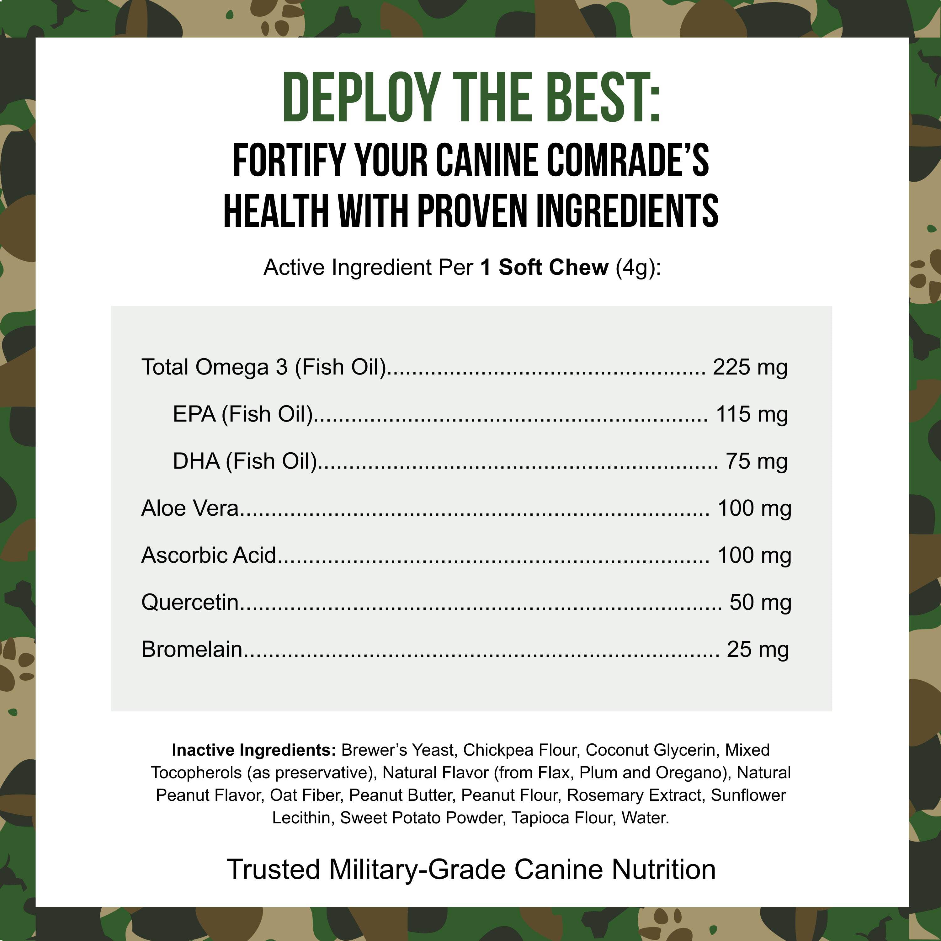 Operation Good Boy SRE: Supplement for Seasonal Allergy & Skin Health for Dogs, Peanut Butter Flavor, Ready to Eat, 90 Soft Chews
