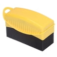 thumbnail image 3 of Almohadilla aplicadora para contorno de neumáticos, pulido de ruedas de coche, encerado, lavado, limpieza, cepillo de esponja, amarillo, 3 of 14