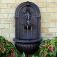 thumbnail image 2 of Sunnydaze 27"H Electric Polystone Florence Outdoor Wall-Mount Water Fountain, Iron Finish, 2 of 6