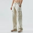 thumbnail image 5 of Dpytoraw Men's Casual Baggy Cargo Pants Casual Streetwear Wide Leg Trousers, 5 of 5