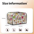 thumbnail image 5 of Goofa Ice Cream Print Toaster Cover 2 Slice, Two Slice Bread Machine Cover Quilted Toaster Covers Bread Maker Cover Kitchen Appliance Cover, 5 of 7