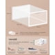 thumbnail image 5 of Cajas para Zapatos, Organizador de Zapatos de Plástico, Juego de 12, para Zapatos hasta 43, Transparente y Blanco Nube, 5 of 6