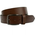 thumbnail image 5 of Millennial Leather Belt by Nickel Zero® - Nickel Free Belt Buckle with 1.5 Inch Full Grain Leather Strap and Silver Toned Slightly Curved Hypoallergenic Buckle, 5 of 7
