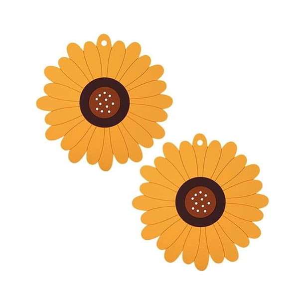 Wosthever Posavasos de 2 uds., manteles individuales lavables con flores, manteles aislantes antideslizantes para , encimera, hogar, restaurante, Almacenamiento y organización del hogar Tipo4