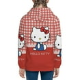 thumbnail image 3 of Hello Kitty Hoodie 3D Print Pullover Hooded Long Sleeve Sweatshirts Tops Blouse with Pocket for Boys Girls X-Large, 3 of 6