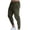 Army Green, variant on Mens SweatPants Solid Color Tight Fitting Pockets Fitness Sport Pants Elastic Waist Pants
