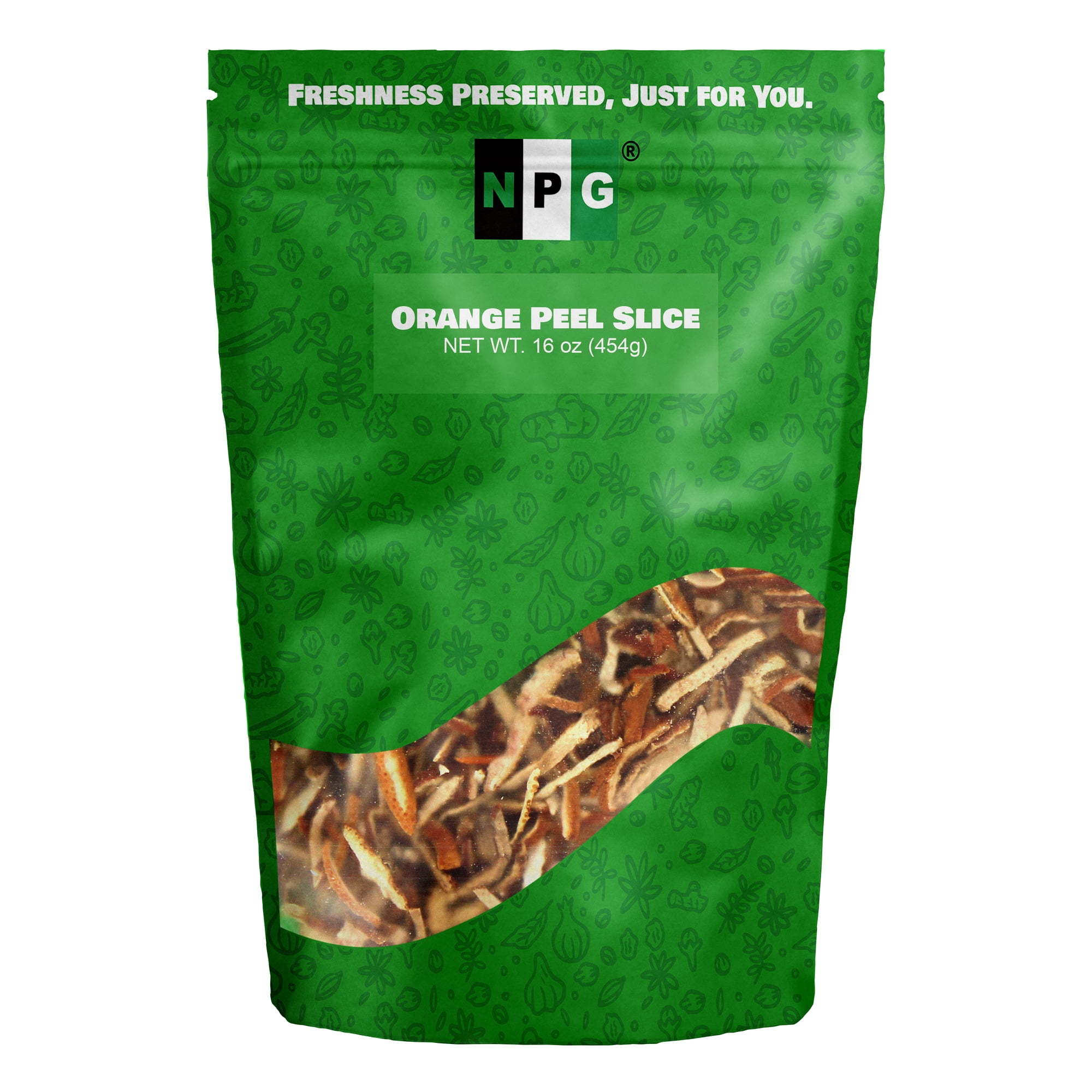 NPG Dried Orange Peel 16 Oz, Chen Pi, Dry Matured Mandarin, Authentic Citrus Flavor, Versatile for Culinary Uses, Baking, Cooking, Tea, Desserts, Savory Dishes, Beverages, Potpourri